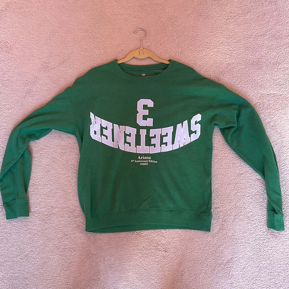 Green Ariana Grande Sweetener Nicopanda Crew (Limited Edition)